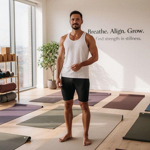 Zbliżenie na stopy osoby w asanie, ukazujące poprawne ustawienie.